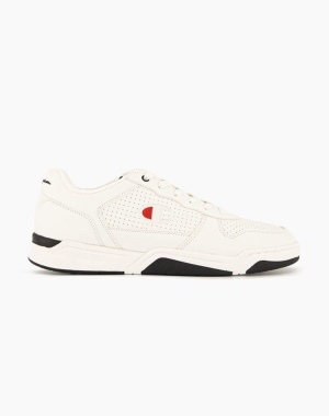 Champion Chicago Heritage Faux Läder Sneakers Herr Vita | 3580917-SV