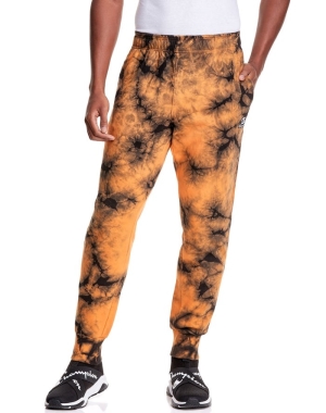 Champion Galaxy Dye Sweatpants Herr Orange Svarta | 6309281-CO