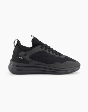 Champion Nyame Spets-Up Mid Sneakers Dam Svarta | 5346918-HC